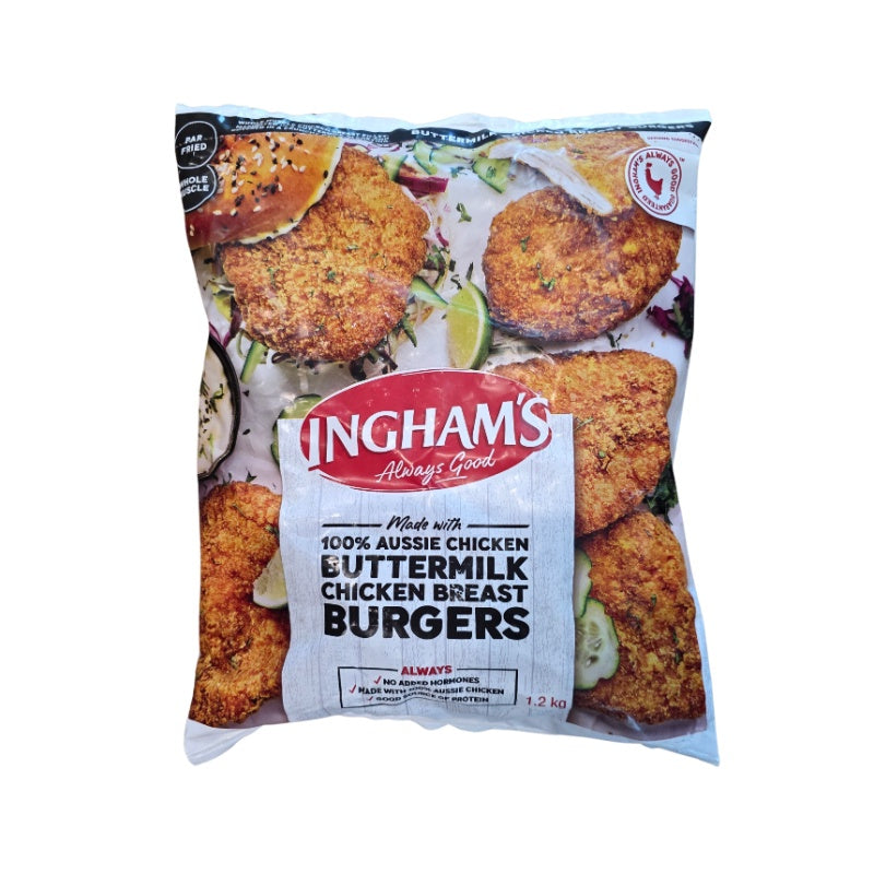 Ingham Buttermilk Chicken Burgers 1.2kg
