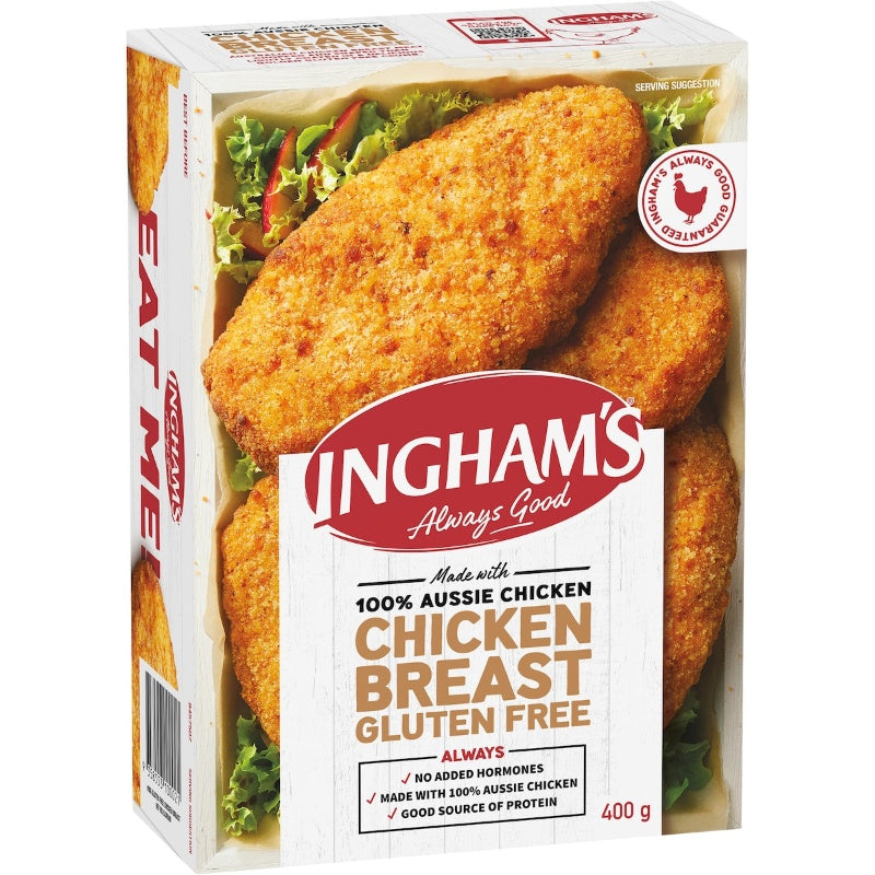 Ingham Gluten Free Chicken Breast Schnitzel 400g