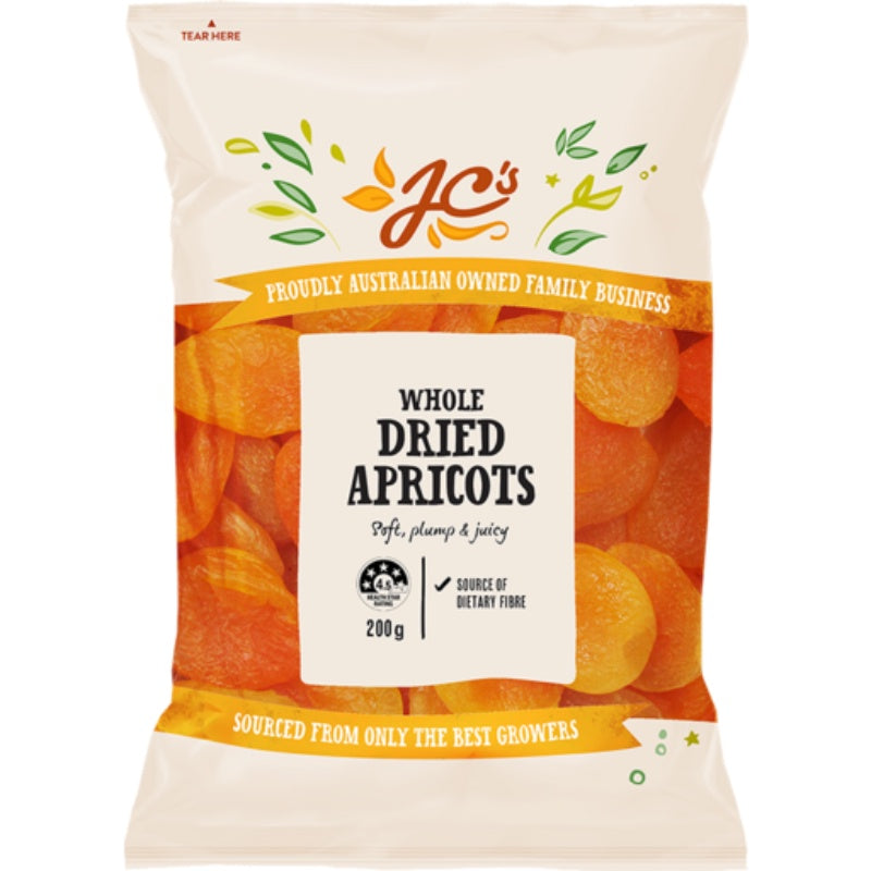 JCs Apricot Dried 200g