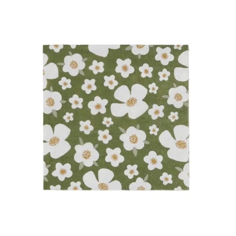 Katy 20pk 3 ply 33cm Napkin Olive Green