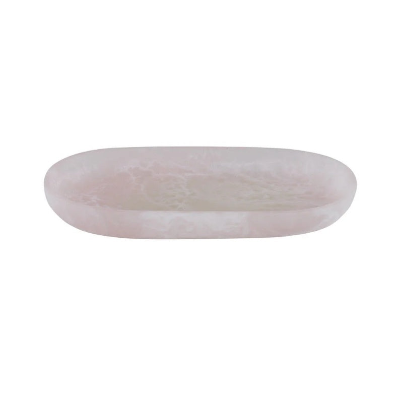 Kip Resin Oval Tray 25.5x14cm Nude