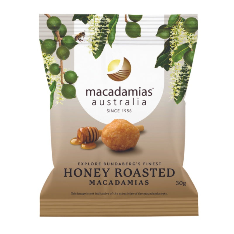 Macadamias Australia Honey Roasted Macadamia 30g