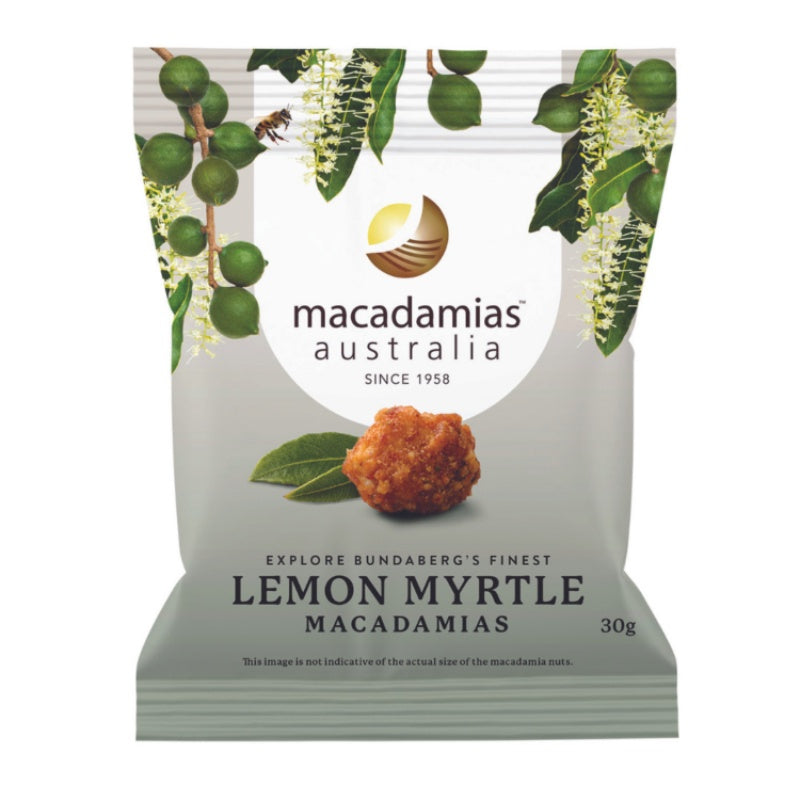 Macadamias Australia Lemon Myrtle Macadamia 30g