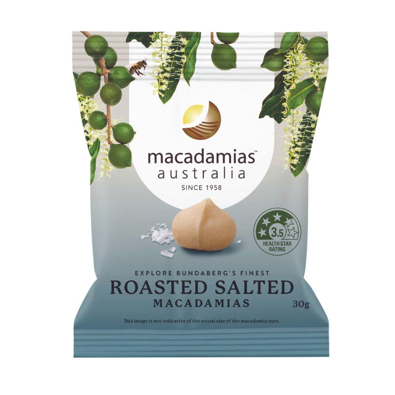 Macadamias Australia Roasted Salted Macadamia 30g