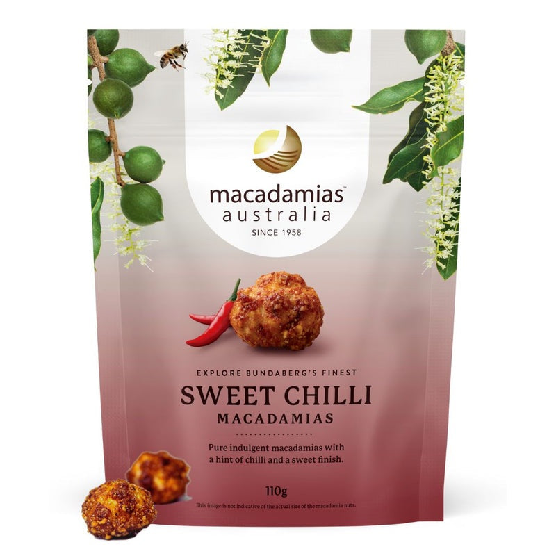 Macadamias Australia Sweet Chilli Macadamia 110g