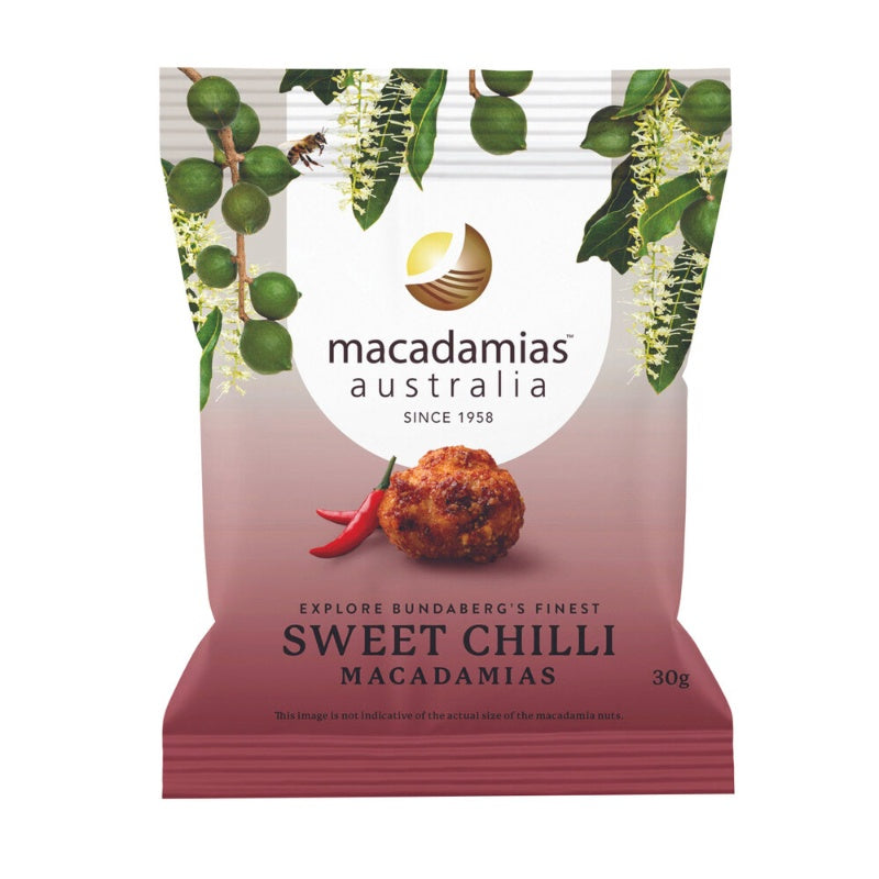 Macadamias Australia Sweet Chilli Macadamia 30g