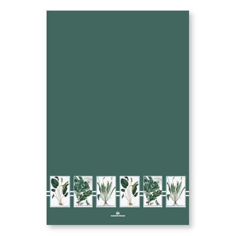 Manor Road Microfiber Tea Towel - Verde