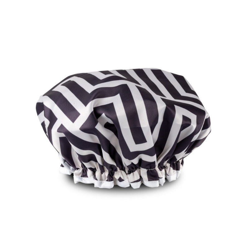 Manor Road Shower Cap -  Gingko Navy