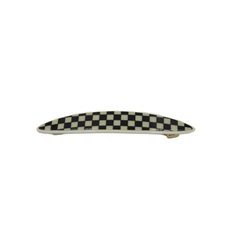 PS Maya Barrette Black and White Checker