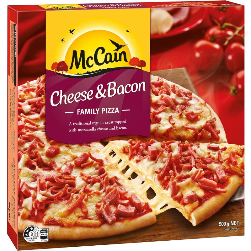 McCain Pizza Cheese & Bacon 500g