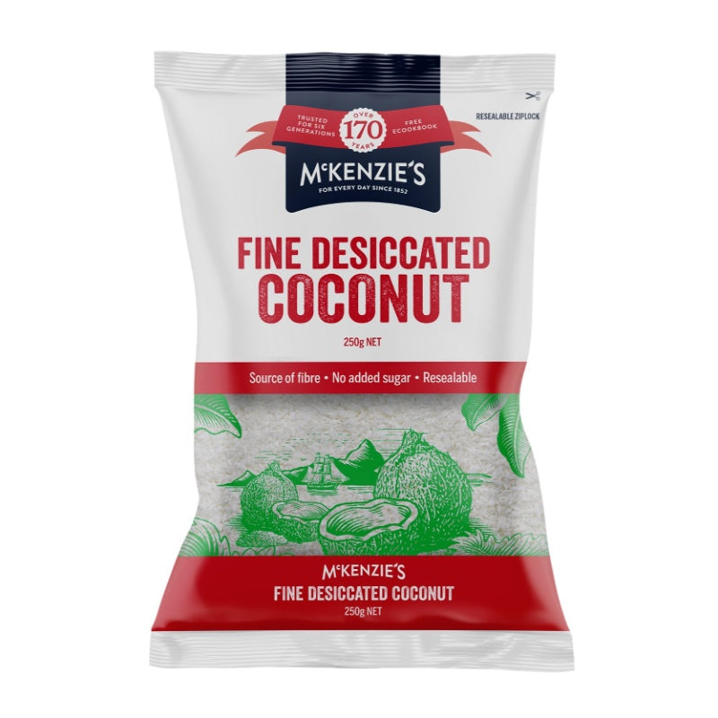 McKenzies Fine Desiccated Coconut 250g