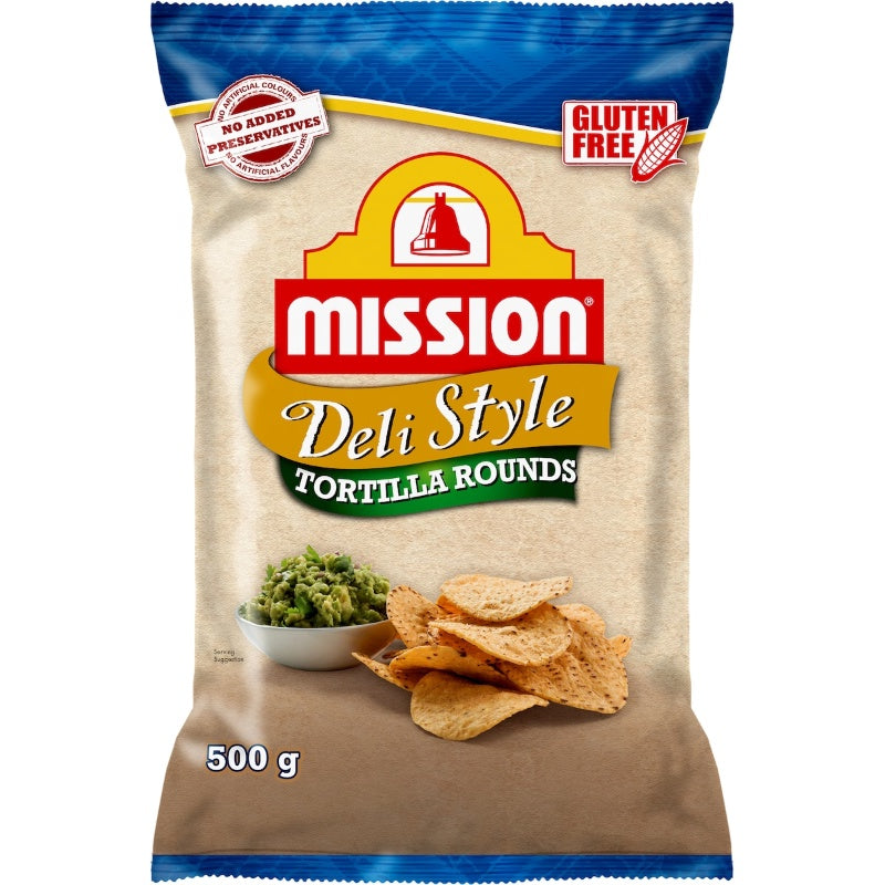 Mission Foods Corn Chips Round 500g