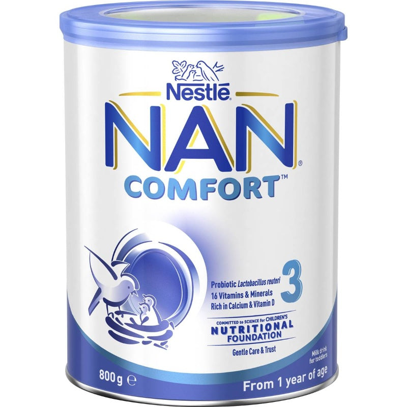 Nestle Nan Comfort 3 Toddler Milk Drink Powder From 1 Year  800g