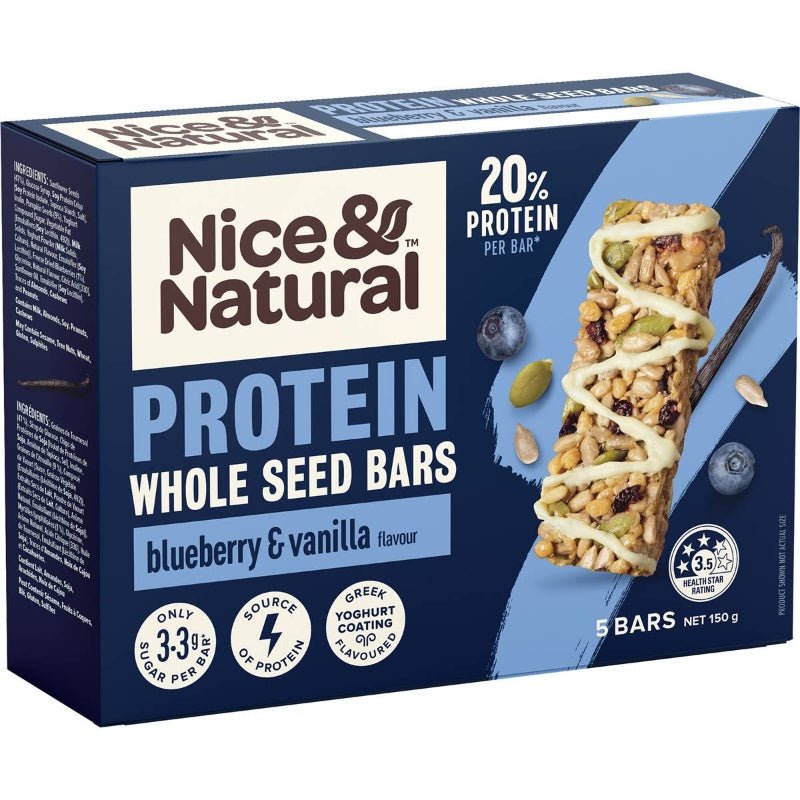 Nice & Natural Blueberry & Vanilla Yogurt Drizzle Bars 5 Pack