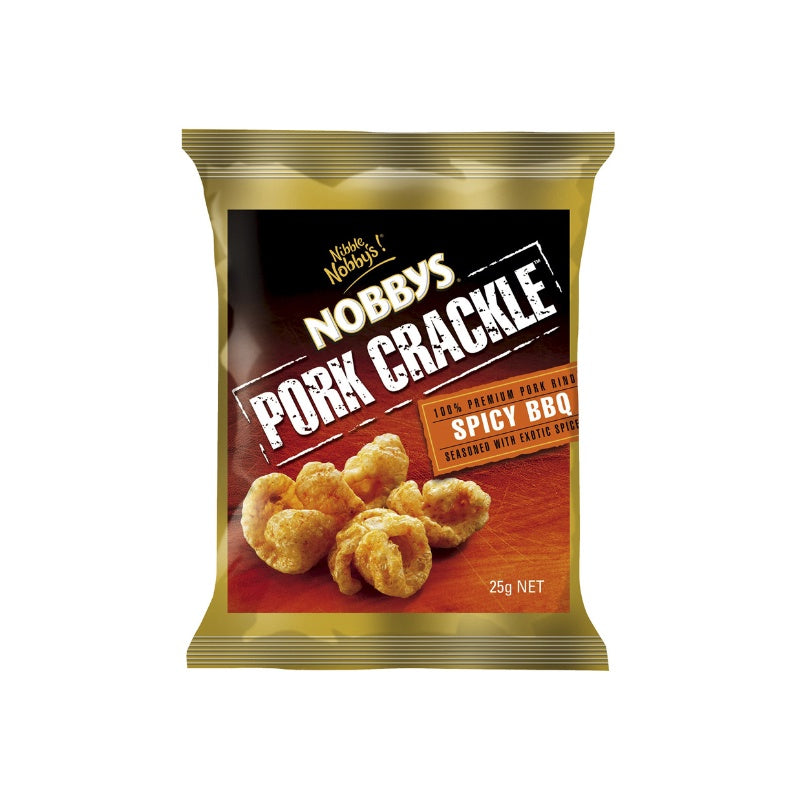 Nobby's Pork Crackle Spicy Barbecue Snacks 25g