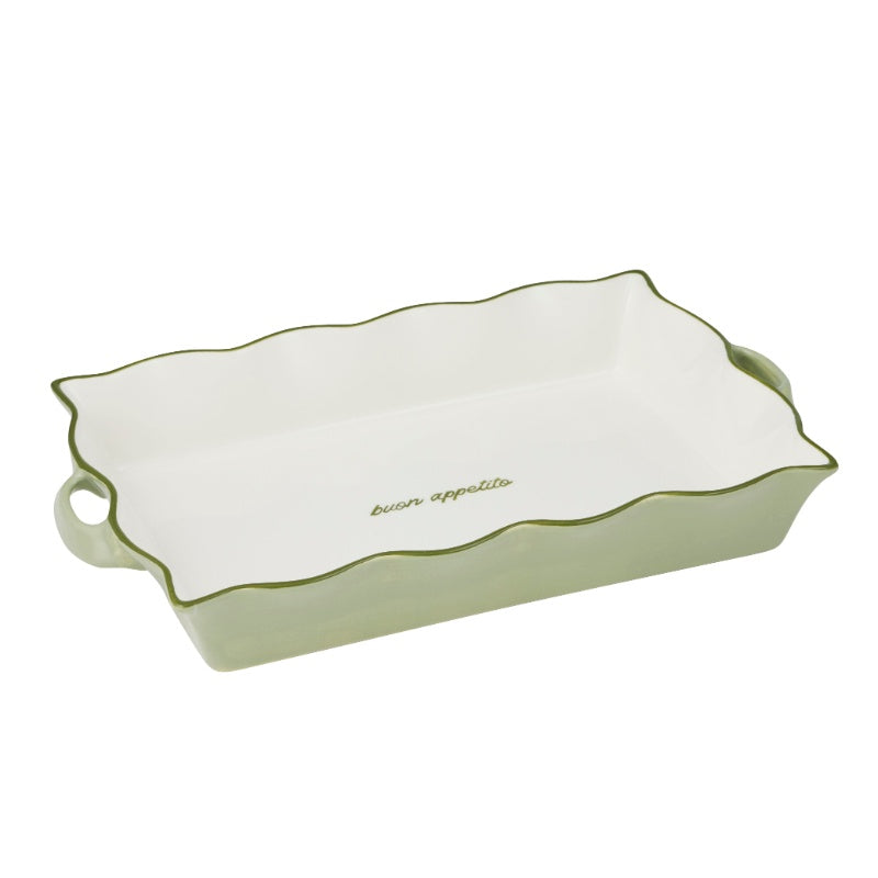 Noto Ceramic Rect Baker 27x42x6.5cm Mint