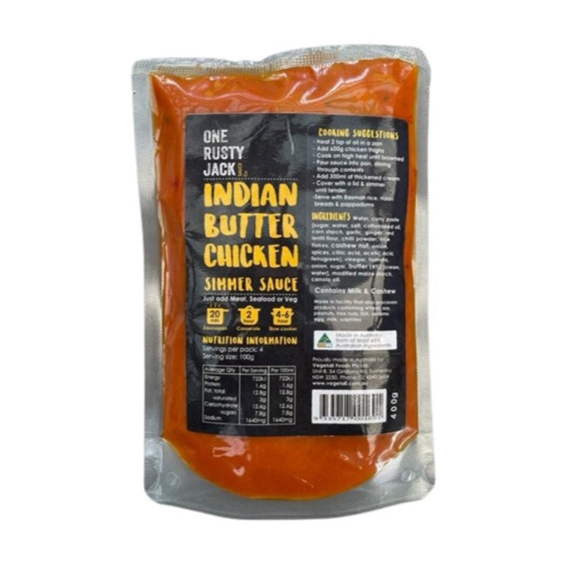 One Rusty Jack Indian Butter Chicken Simmer Sauce 400g