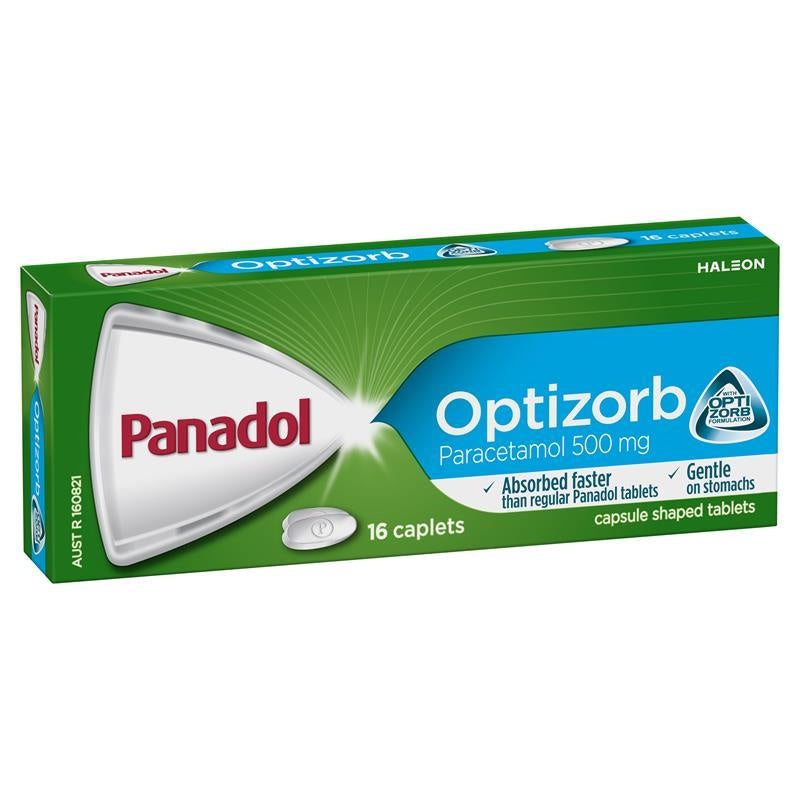 Panadol Optizorb Paracetemol Caplets 16 pack