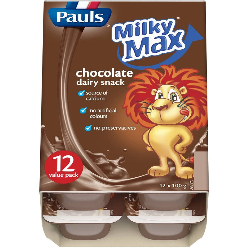 Pauls Milky Max Chocolate Dairy Snack 6 pack