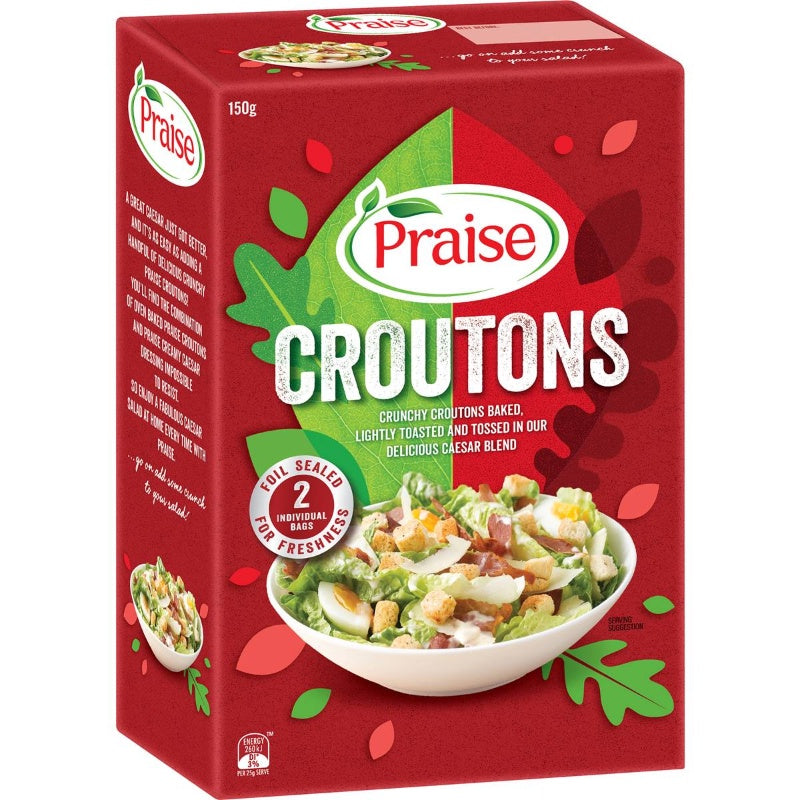 Praise Caesar Salad Croutons 150g