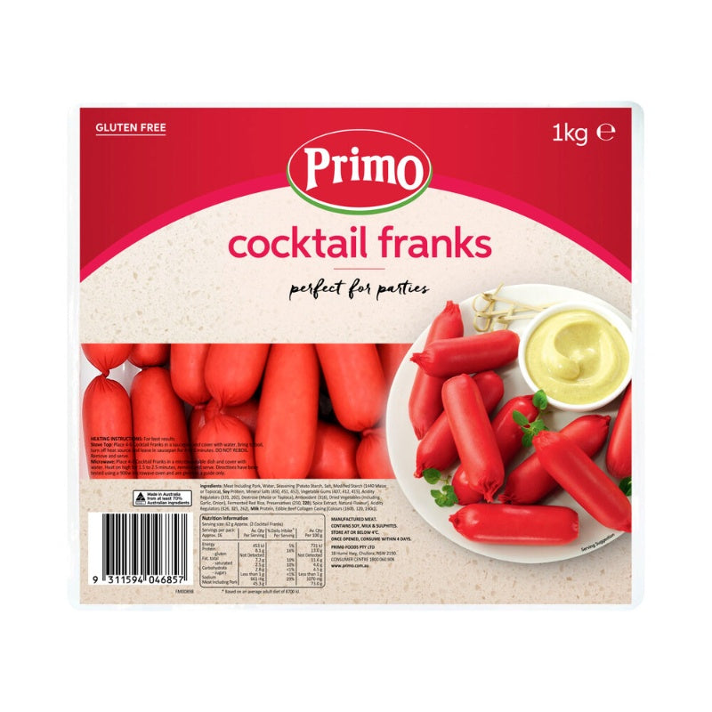 Primo  Cocktail Franks 1kg