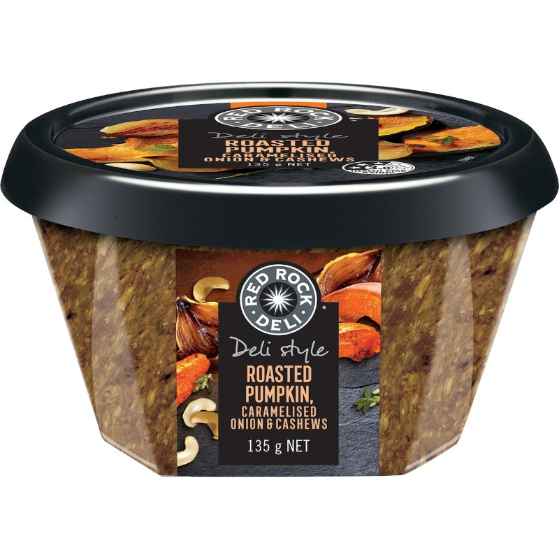 Red Rock Deli Roasted Pumpkin, Caramelized Onion & Cashews 135g