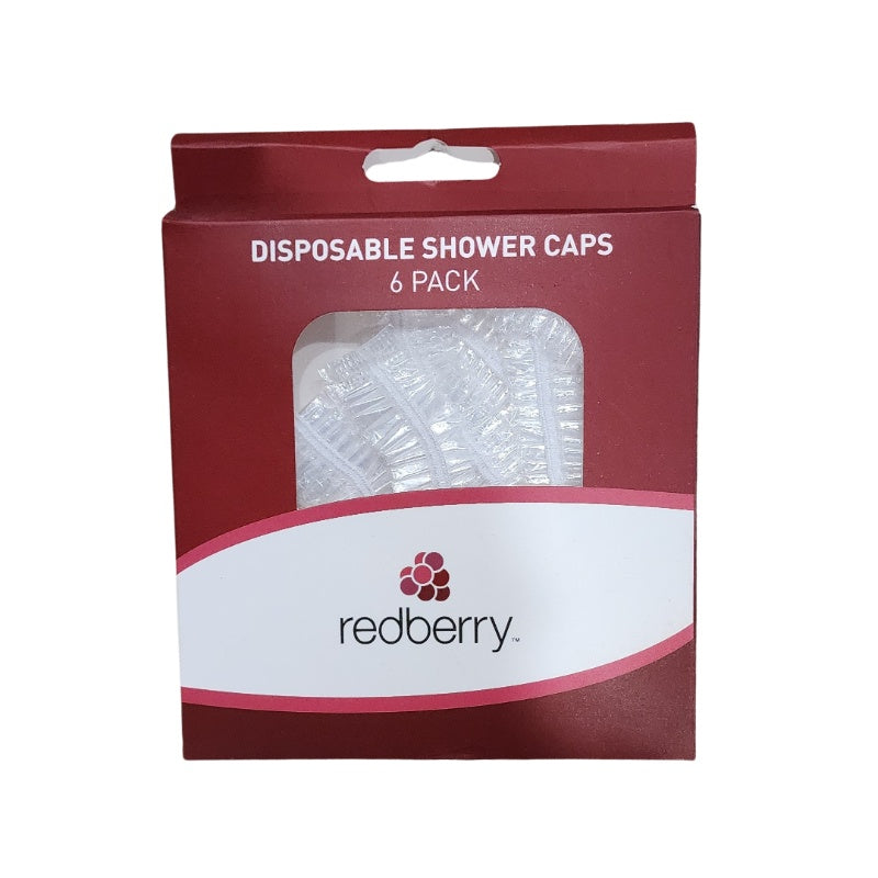 Redberry Disposable Shower Cap 6pk