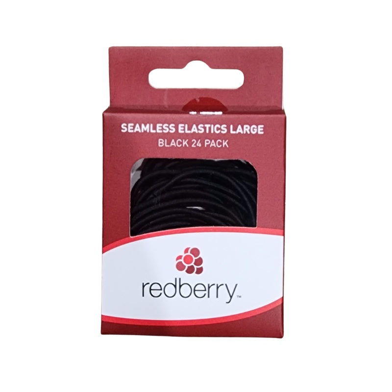 Redberry Pony Tail large Black 24pk