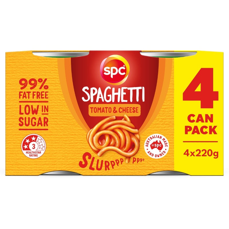 SPC Spaghetti Tomato & Cheese Sauce 220g x 4 Pack