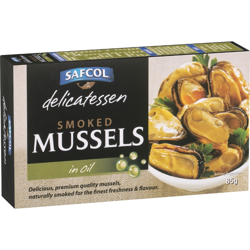 Safcol Smoked Mussels In Oil 85g