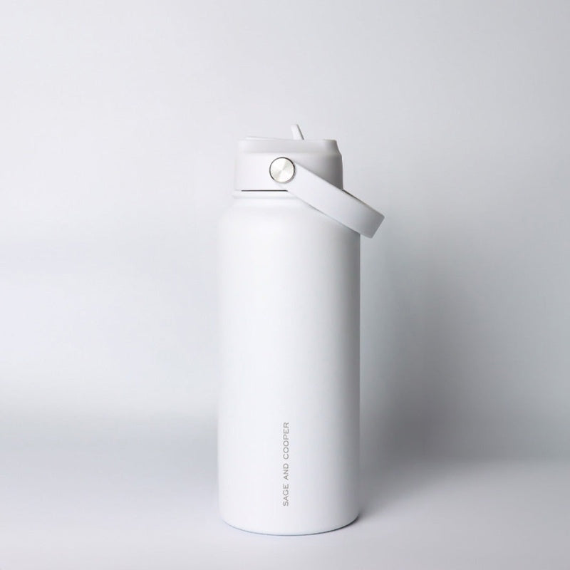 Sage & Cooper Insulated Drink Bottle  White