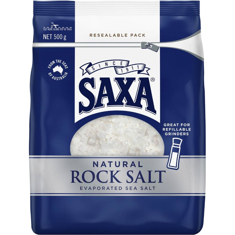 Saxa Natural Rock Salt 500g