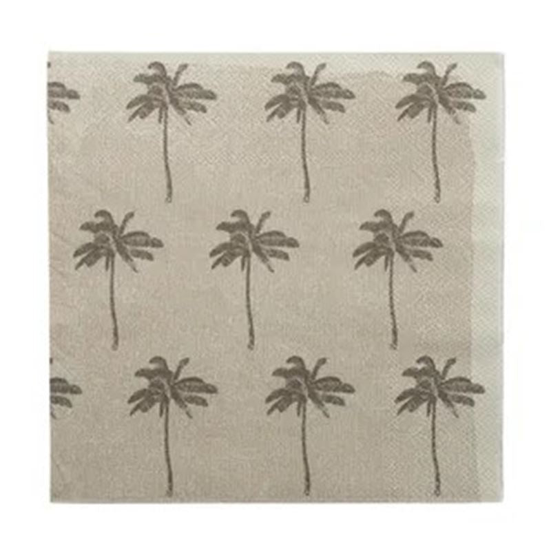 Siesta 20PK 3Ply 33cm Napkin Nat/Grey