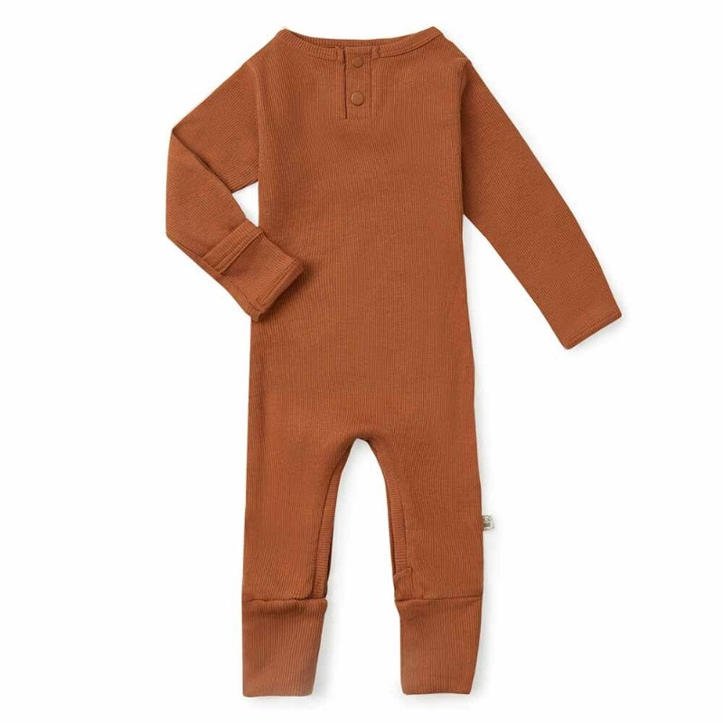 Snuggle Hunny Biscuit Organic Growsuit Size 1