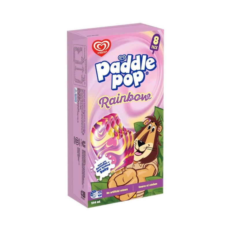 Streets Rainbow Paddle Pop 8pk