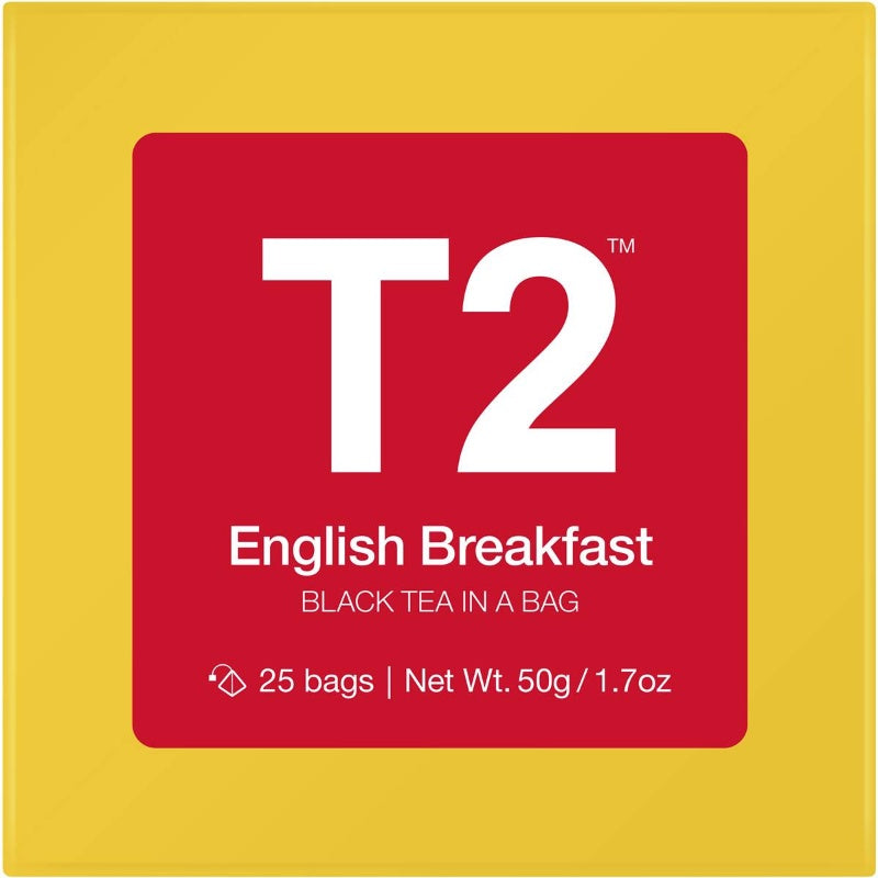 T2 English Breakfast Tea Bags 25pk