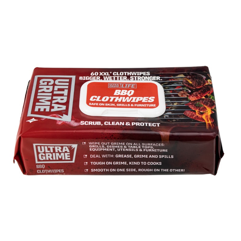 Ultragrime LIFE BBQ XXL+ Clothwipes  60 Pack