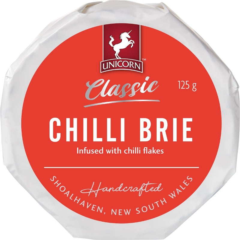 Unicorn Classic Chilli Brie 125g