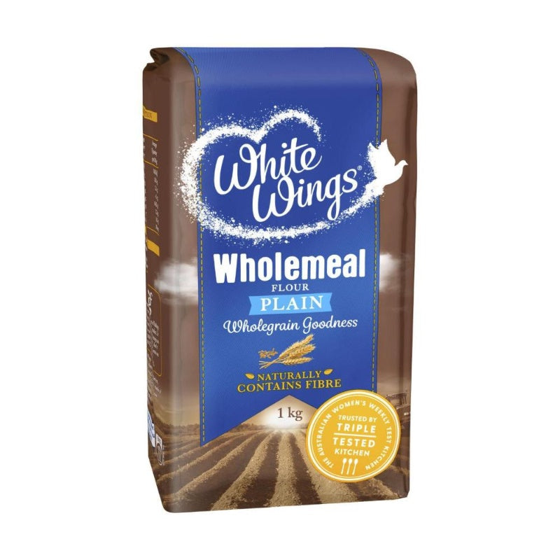 White Wings Plain Flour Wholemeal 1kg