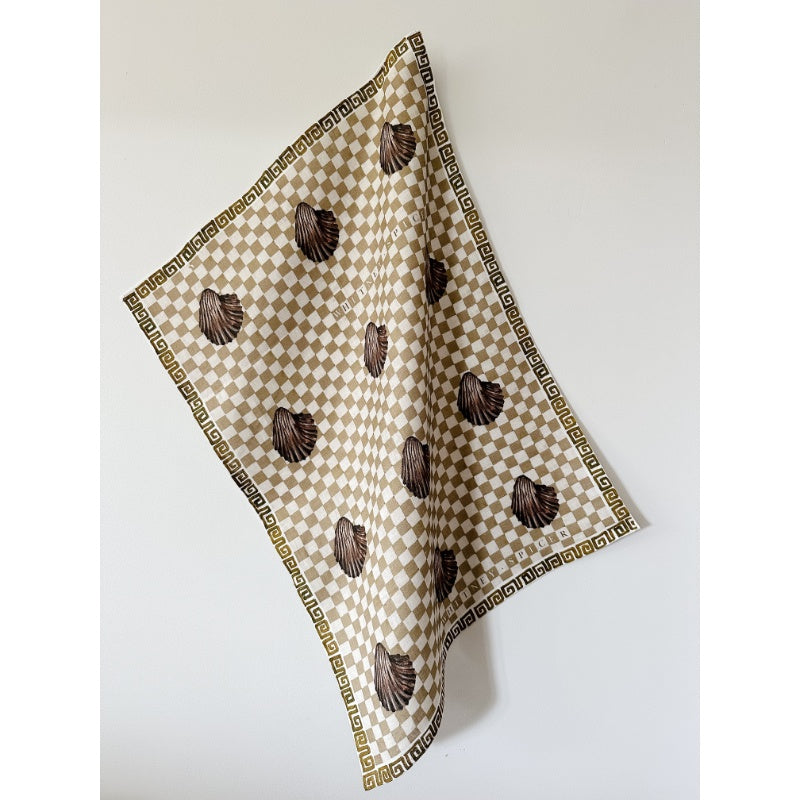 Whitney Spicer Linen Tea Towel - Hazel Shell