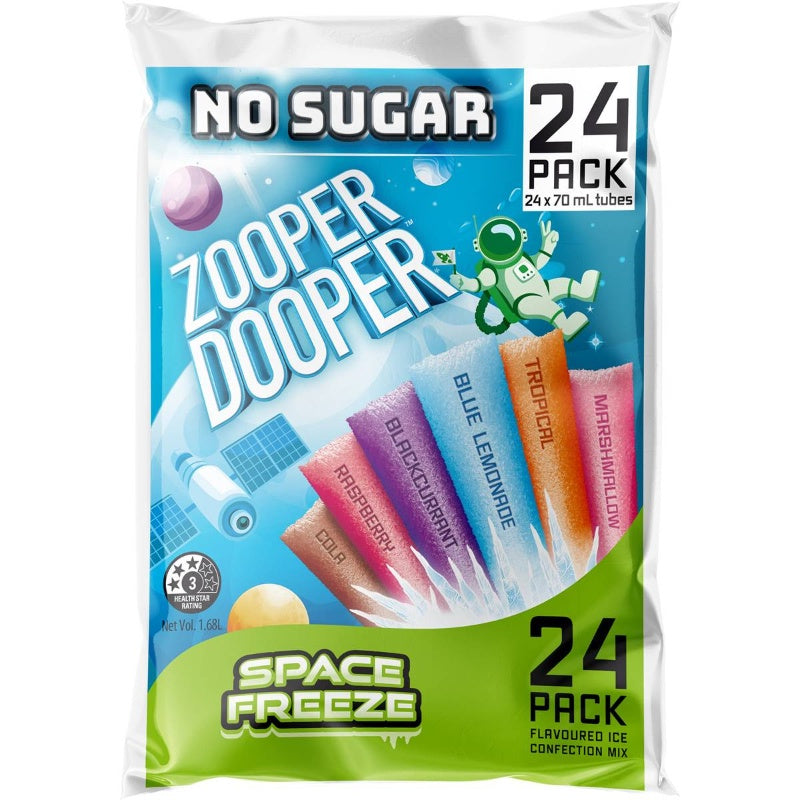 Zooper Dooper No Sugar 24 x 70ml