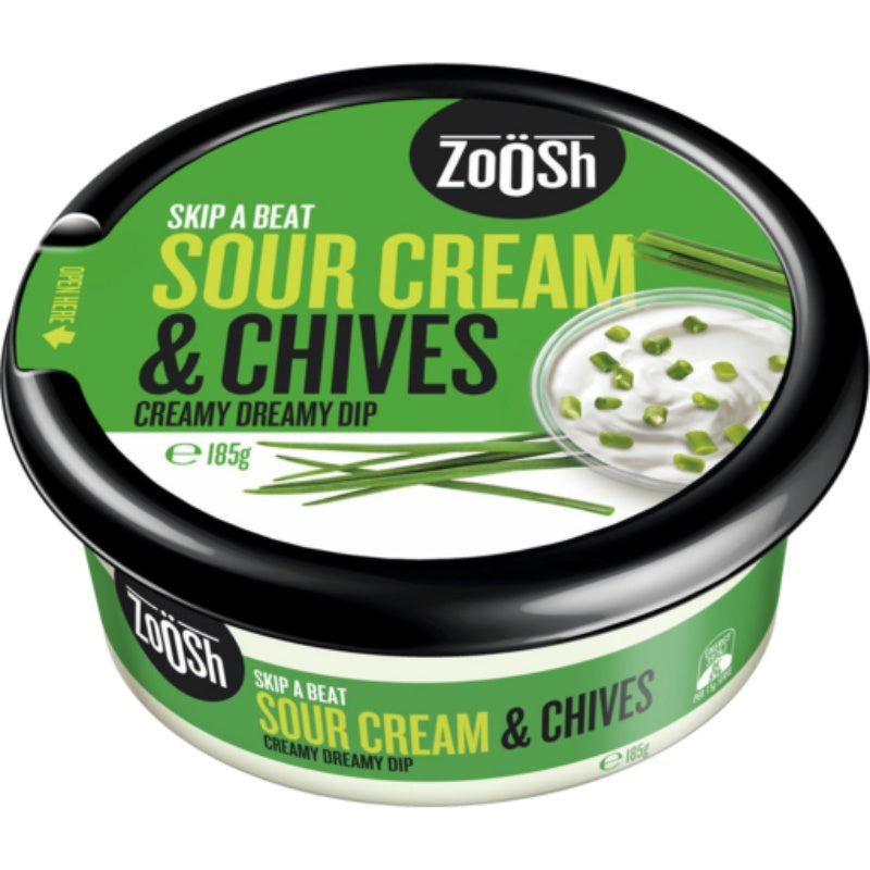 Zoosh Dip Sour Cream & Chives 185g