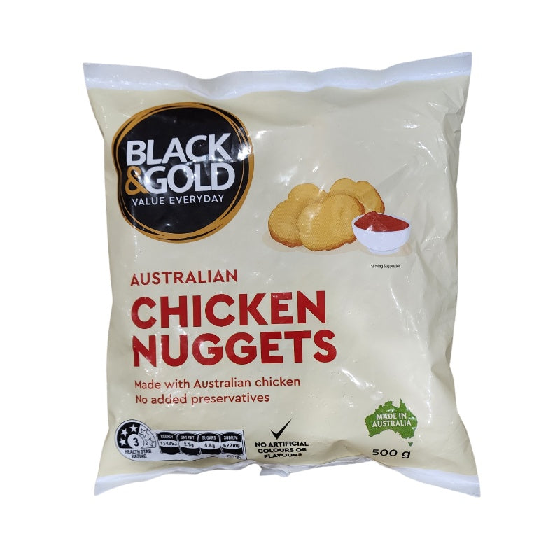 Black & Gold Chicken Nuggets 500g