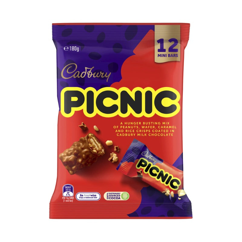 Cadbury Picnic Sharepack 12pk 180g