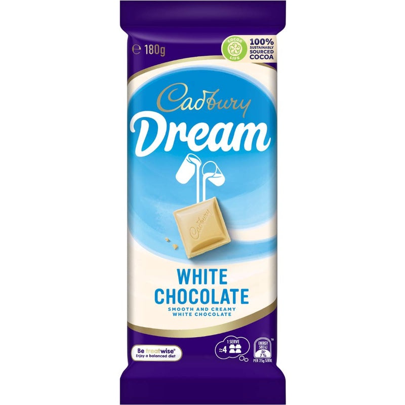 Cadbury Dream White Choc Block 180g