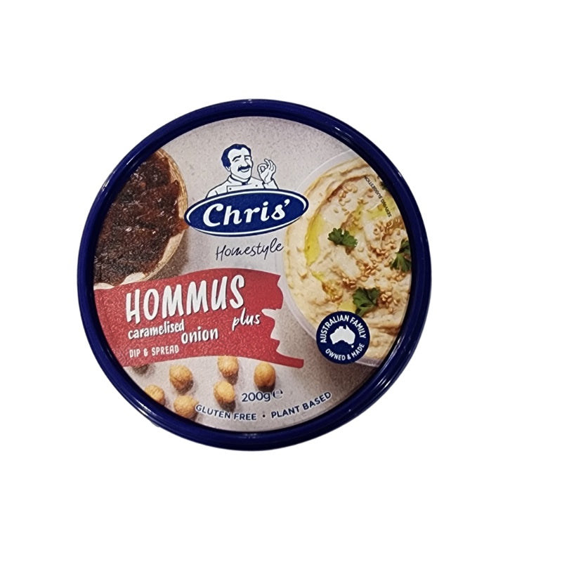 Chris Hommus Plus Caramelized Onion Dip 200g