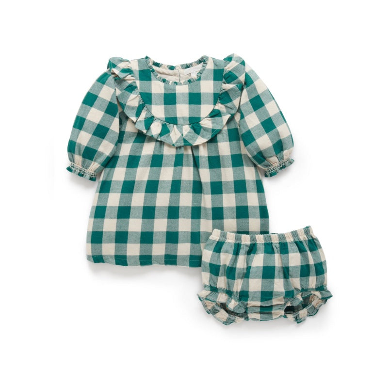 Pure Baby Ivy Check Check Dress Sz 2