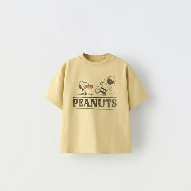 Kids Peanuts Tee Yellow Sz 3