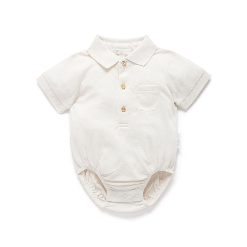 Pure Baby Cloud Polo Bodysuit Sz 00