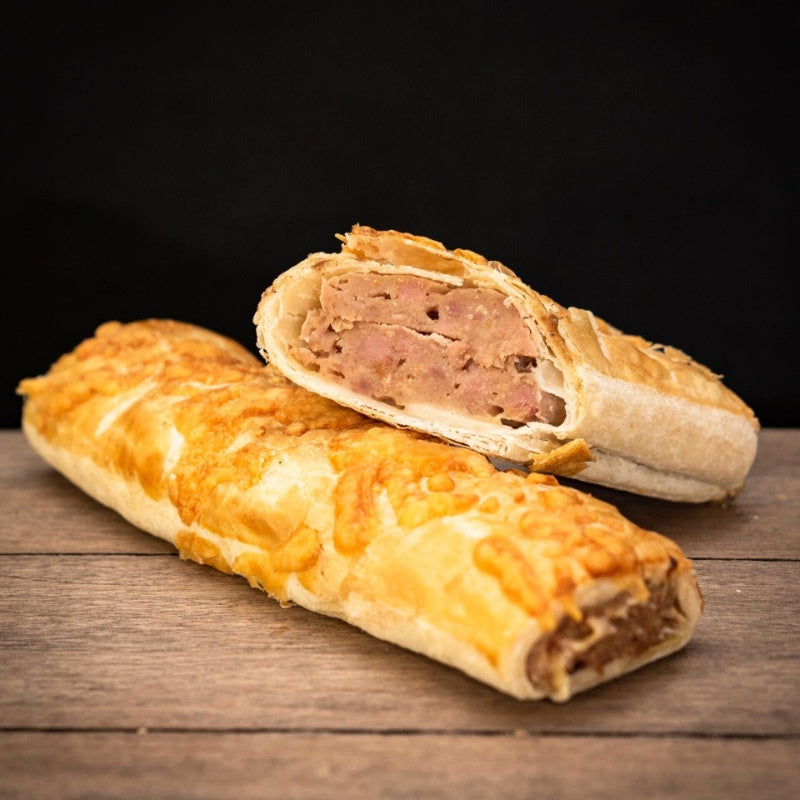 Pied Piper Cheese & Bacon Sausage Roll  5pk